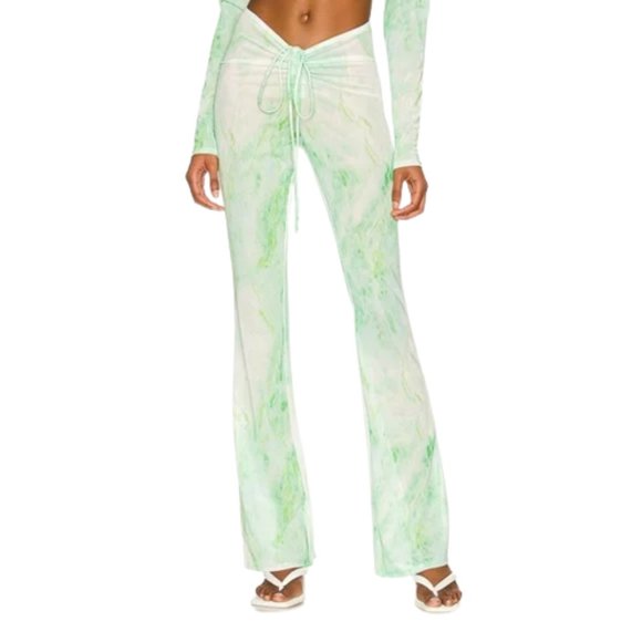 Good American Pants - Good American Mesh Ruched V Boot Pant